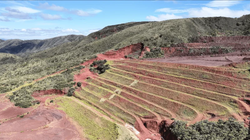 Vista aérea da Barragem da Mina de Casa Branca